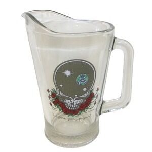 Vintage Grateful Dead Space Your Face Glass Beer Pitcher